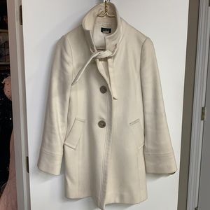 J.crew cream wool coat
